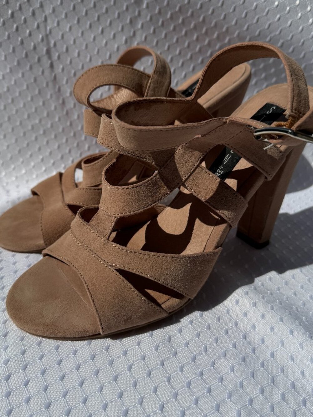 Steve Madden Steven Womens Cassndra Strappy Sandal Shoes, USβ 8M, Tan